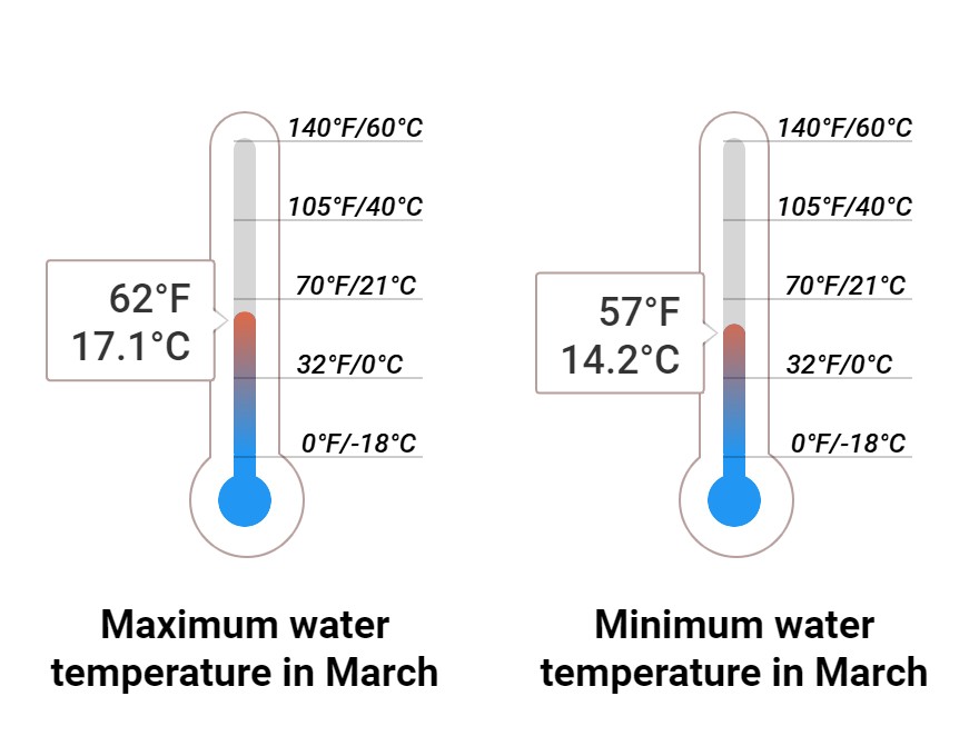 Average Sea temperature